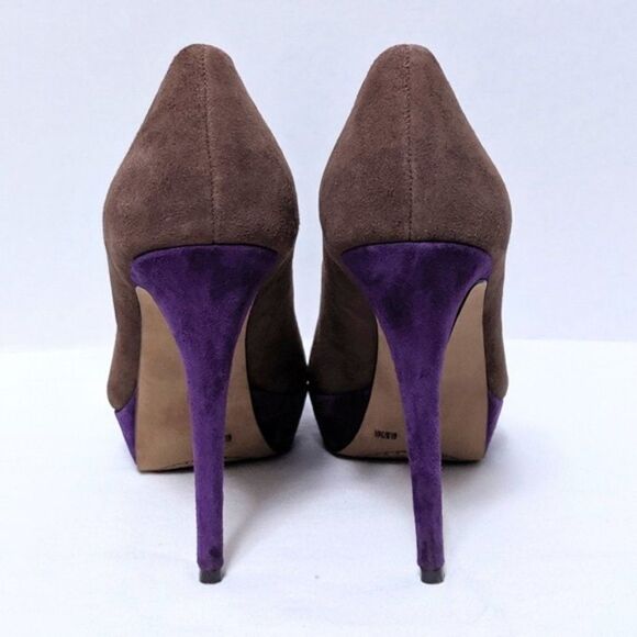 VINCE CAMUTO Ritz Suede Tan Platform Pumps 6.5 - Picture 5 of 8